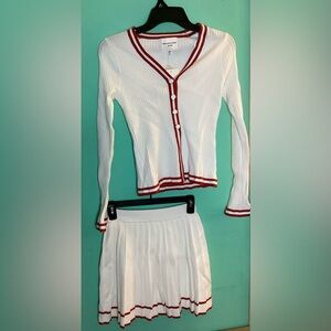 Willow & Wind Size XS 2 Piece Sweater Set with Tennis Skirt NWT